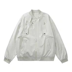 Jaqueta bomber branca masculina