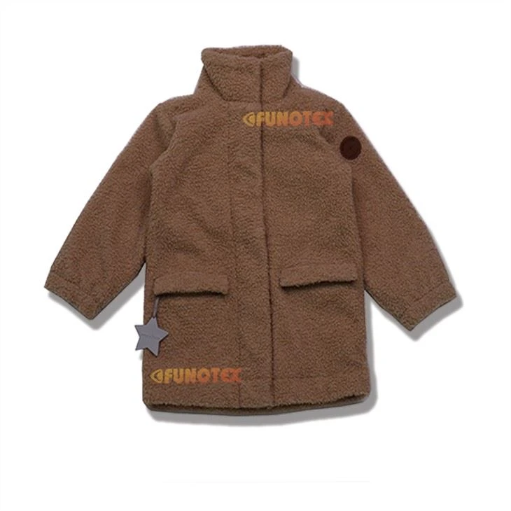Jaqueta infantil Sherpa marrom de qualidade garantida