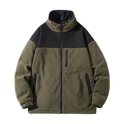 Jaqueta de lã Sherpa verde