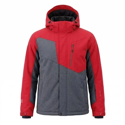 Jaqueta de esqui masculina híbrida de cor contrastante