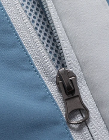 Blue windbreaker jacket mens zip