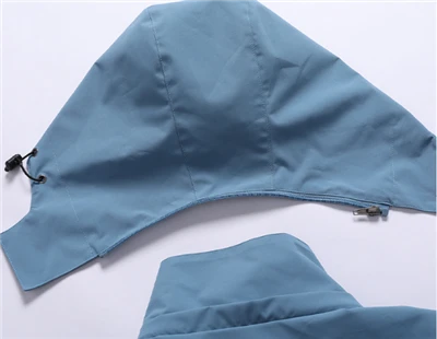 Blue windbreaker jacket mens hood
